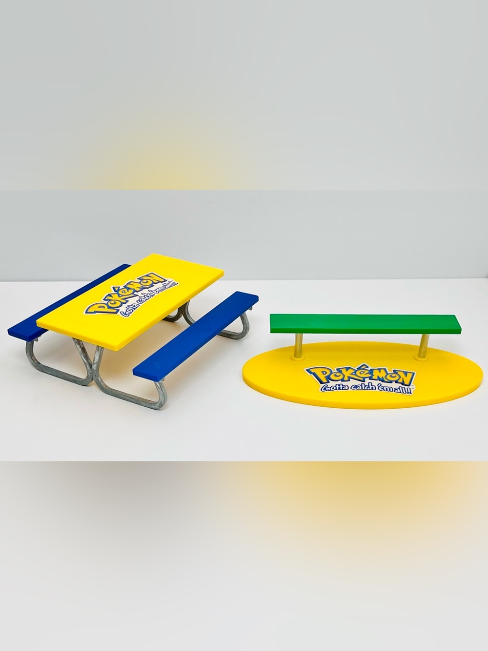 RARE Tech Deck Pokemon Picnic Table & Bench Set, X Concepts